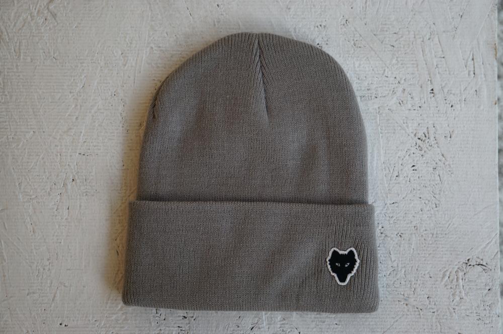 wolf beanie #gray