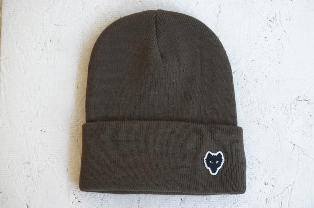 wolf beanie #olive