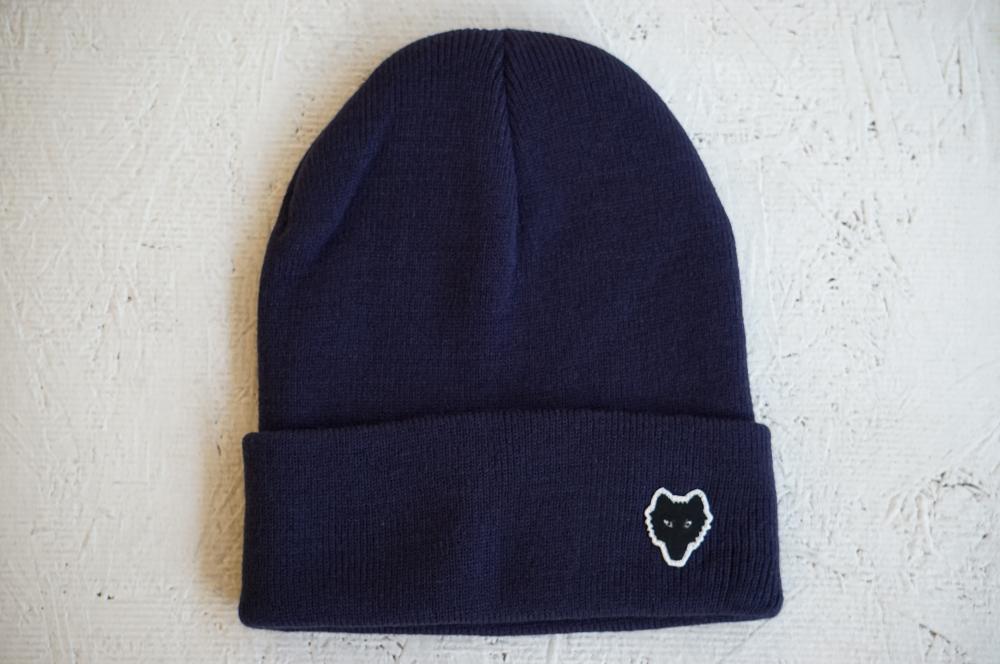 wolf beanie #navy